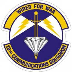 Air Force 19th Communications Squadron - Sticker