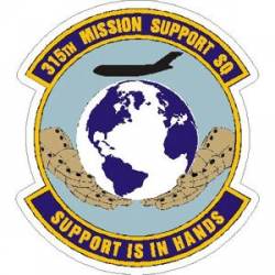 Air Force 315th Mission Support Squadron - Sticker