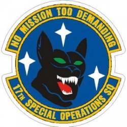 Air Force 17th Special Operations Squadron - Sticker