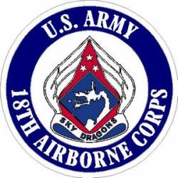 U.S. Army 18th Airborne Corps - Vinyl Sticker