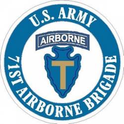 U.S. Army 71st Airborne Brigade - Vinyl Sticker