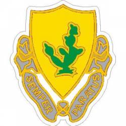 United States Army 12th Cavalry Regiment Logo - Vinyl Sticker