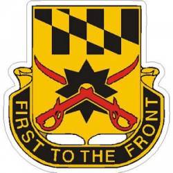 United States Army 158th Cavalry Regiment Logo - Vinyl Sticker