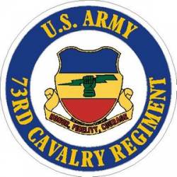 United States Army 73rd Cavalry Regiment - Vinyl Sticker