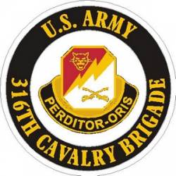 United States Army 316th Cavalry Brigade - Vinyl Sticker
