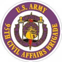 United States Army 95th Civil Affairs Brigade - Vinyl Sticker