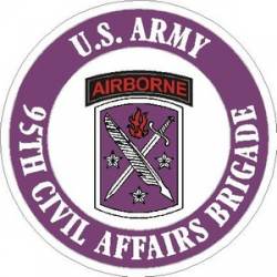 U.S. Army 95th Civil Affairs Brigade - Vinyl Sticker