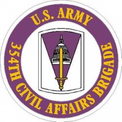 U.S. Army 354th Civil Affairs Brigade - Vinyl Sticker