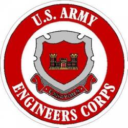 United States Army Engineers Corps - Vinyl Sticker