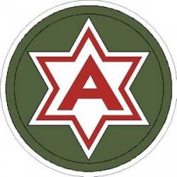 United States Army 6th Army Logo - Vinyl Sticker