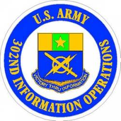 United States Army 302nd Information Operations Battalion - Vinyl Sticker
