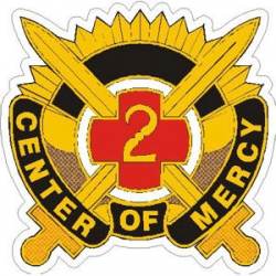 United States Army 2nd Medical Brigade Logo - Vinyl Sticker