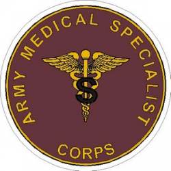 United States Army Medical Specialty Corps - Vinyl Sticker