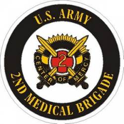 United States Army 2nd Medical Brigade - Vinyl Sticker