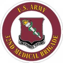 United States Army 32nd Medical Brigade - Vinyl Sticker