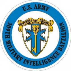 United States Army 309th Military Intelligence Battalion - Vinyl Sticker