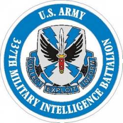 United States Army 337th Military Intelligence Battalion - Vinyl Sticker