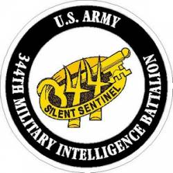 United States Army 344th Military Intelligence Battalion - Vinyl Sticker