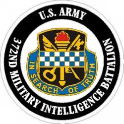 United States Army 372nd Military Intelligence Battalion - Vinyl Sticker