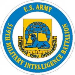 United States Army 519th Military Intelligence Battalion - Vinyl Sticker