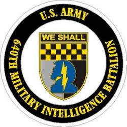 United States Army 640th Military Intelligence Battalion - Vinyl Sticker