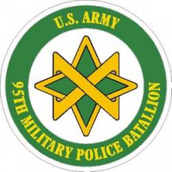 United States Army 95th Military Police Battalion - Vinyl Sticker