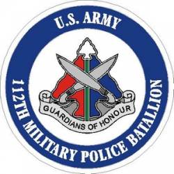 United States Army 112nd Military Police Battalion - Vinyl Sticker