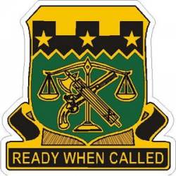 United States Army 105th Military Police Battalion - Vinyl Sticker
