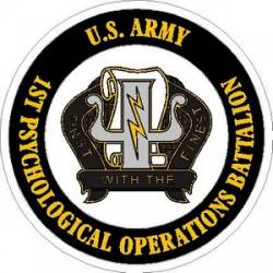 United States Army 1st Psychological Operations Battalion - Vinyl Sticker
