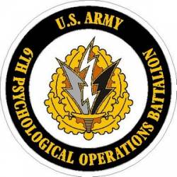 United States Army 6th Psychological Operations Battalion - Vinyl Sticker