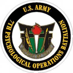 United States Army 7th Psychological Operations Battalion - Vinyl Sticker