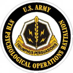 United States Army 8th Psychological Operations Battalion - Vinyl Sticker