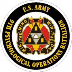 United States Army 9th Psychological Operations Battalion - Vinyl Sticker
