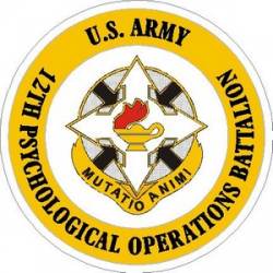 United States Army 12th Psychological Operations Battalion - Vinyl Sticker