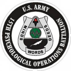 United States Army 15th Psychological Operations Battalion - Vinyl Sticker