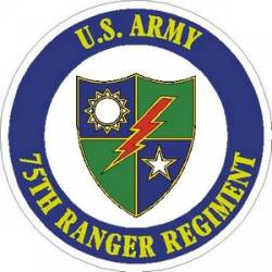 United States Army 75th Ranger Regiment - Vinyl Sticker