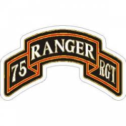 United States Army 75th Ranger Regiment Banner - Vinyl Sticker