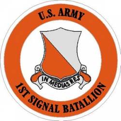 United States Army 1st Signal Battalion - Vinyl Sticker