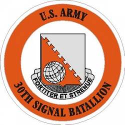United States Army 30th Signal Battalion - Vinyl Sticker