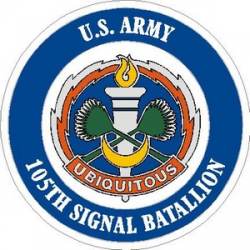 United States Army 105th Signal Battalion - Vinyl Sticker