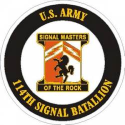 United States Army 114th Signal Battalion - Vinyl Sticker