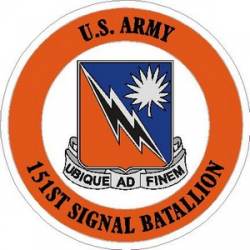 United States Army 151st Signal Battalion - Vinyl Sticker