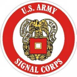 U.S. Army Signal Corps - Vinyl Sticker