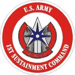 United States Army 1st Sustainment Command - Vinyl Sticker
