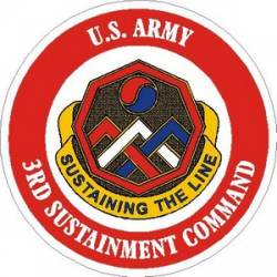 United States Army 3rd Sustainment Command - Vinyl Sticker