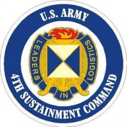 United States Army 4th Sustainment Command - Vinyl Sticker