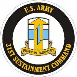 United States Army 21st Sustainment Command - Vinyl Sticker