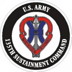 United States Army 135th Sustainment Command - Vinyl Sticker