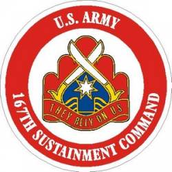 United States Army 167th Sustainment Command - Vinyl Sticker