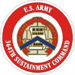 United States Army 364th Sustainment Command - Vinyl Sticker
